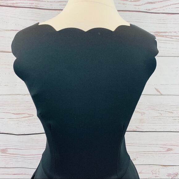 By & By little black dress scalloped edges scuba - Picture 8 of 9